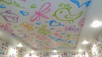 Натяжной потолок в детской комнате